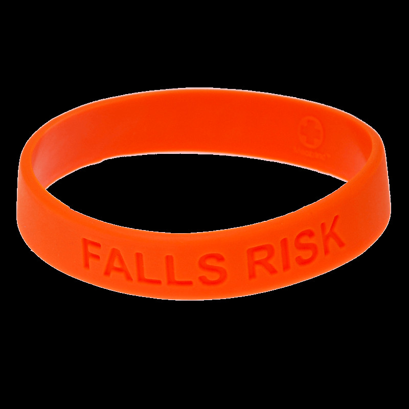 Fall Risk Bracelet
 Mediband Falls Risk Alert Debossed Medical ID Bracelet