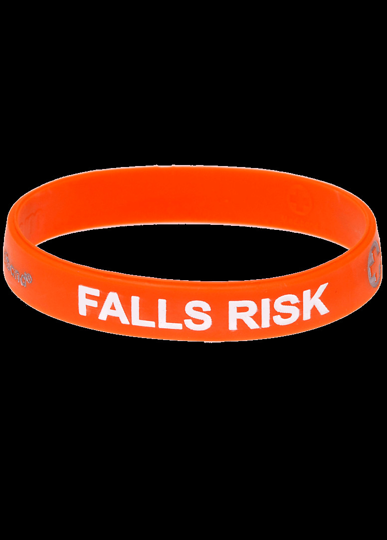 Fall Risk Bracelet
 Mediband Falls Risk Medical ID Silicone Bracelet