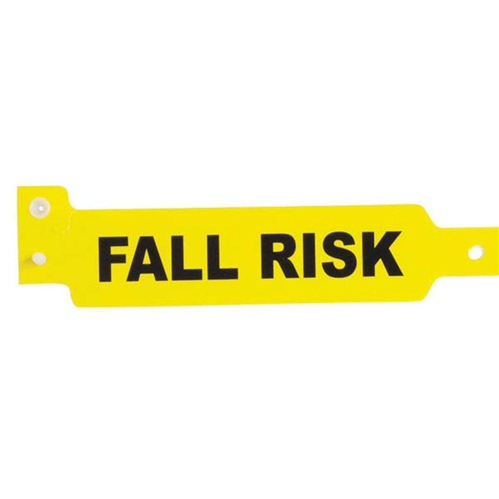 Fall Risk Bracelet
 Alert Bands Fall Risk Yellow 500 pk