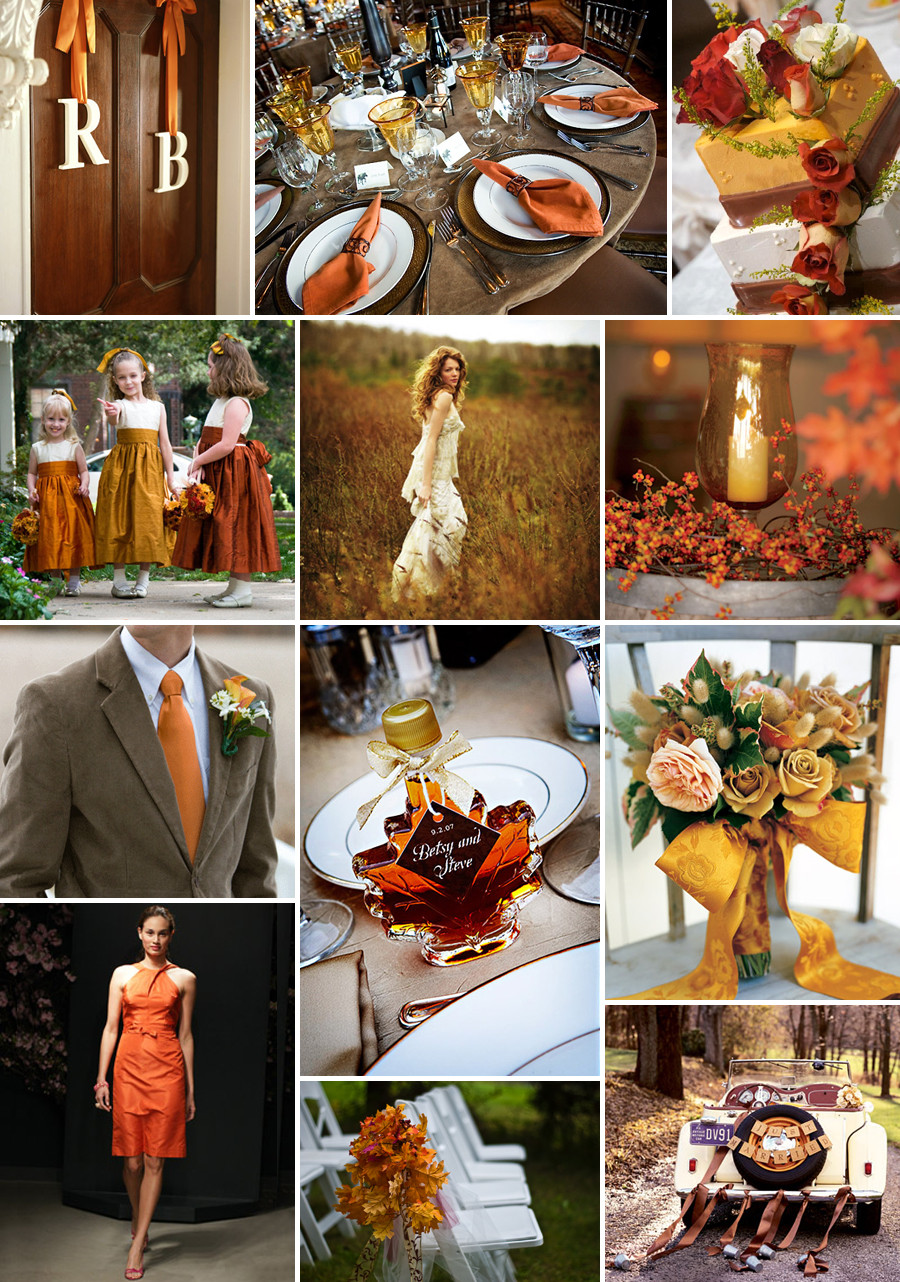 Fall Themed Weddings
 Bridal Basics Fall Wedding Reception Decorating Idea
