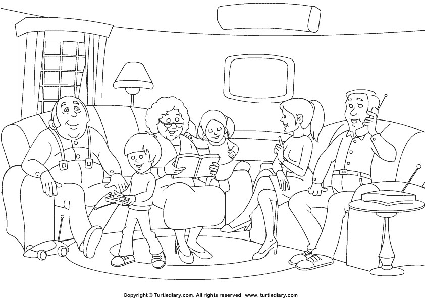 Family Coloring Pages For Toddlers
 NEW 882 FAMILY COLORING WORKSHEETS FOR KINDERGARTEN