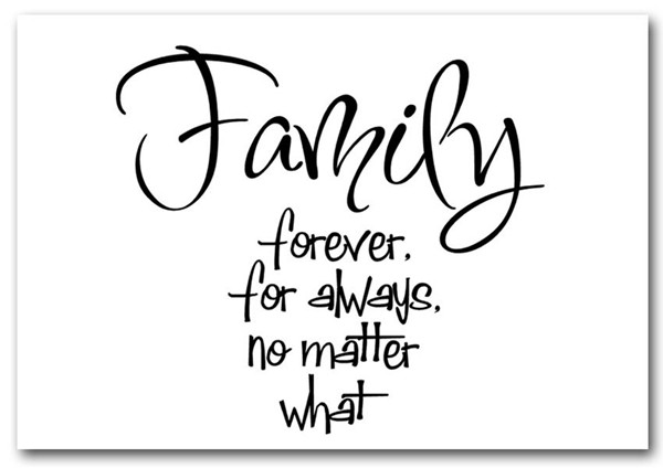 Family Is Forever Quote
 Family Forever For Always Text Quotes Framed Art Giclee