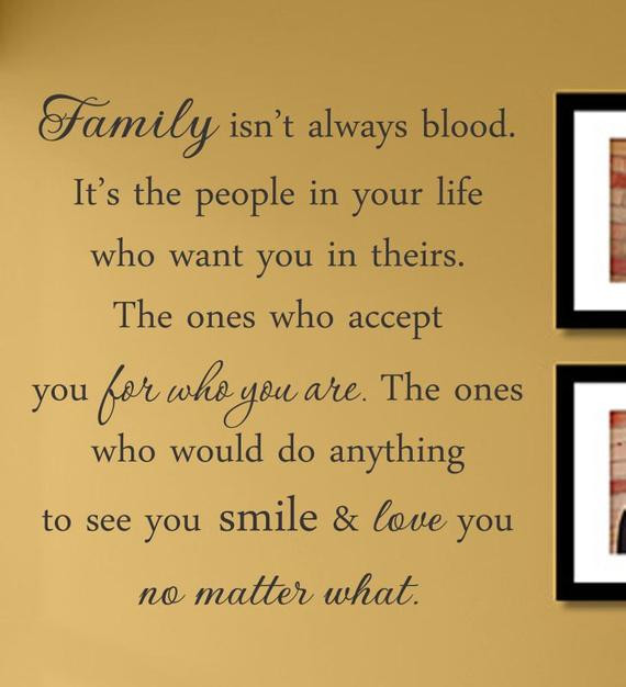Family Isn'T Always Blood Quote
 Slap Art™ Family isn t always blood It s the by