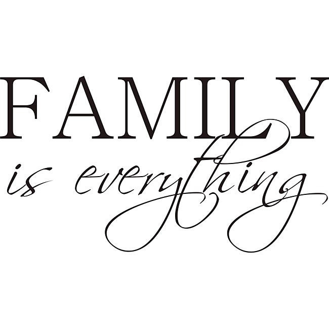 Family Over Everything Quotes
 Shop Design on Style Family is Everything Vinyl Wall Art