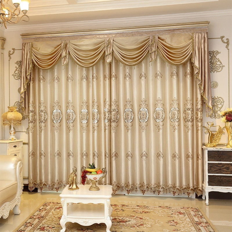 Fancy Curtains For Living Room
 2016 Weekend European Luxury Blackout Curtains for Living