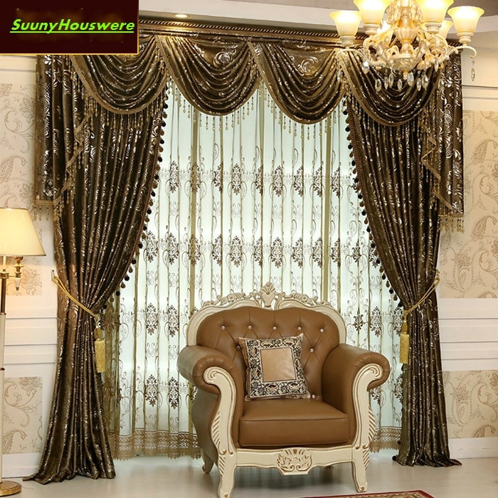 Fancy Curtains For Living Room
 New high quality luxury fashion embroidered sheers fancy