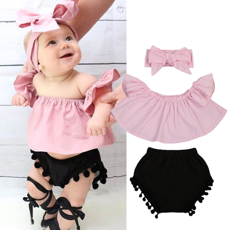 Fashion Baby Clothes
 Pudcoco 3PCS Summer Cute Baby Girls Fashion Outfit Newborn