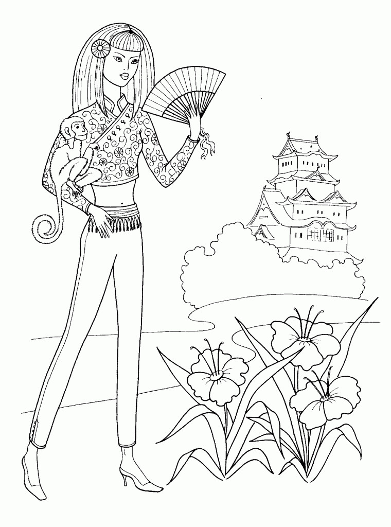 Fashion Coloring Pages For Girls
 Fashion Coloring Pages For Girls Printable Coloring Home