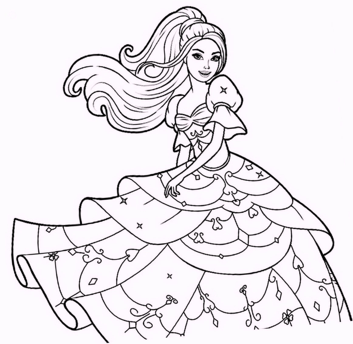 Fashion Coloring Pages For Girls
 fashion dress coloring pages for girls