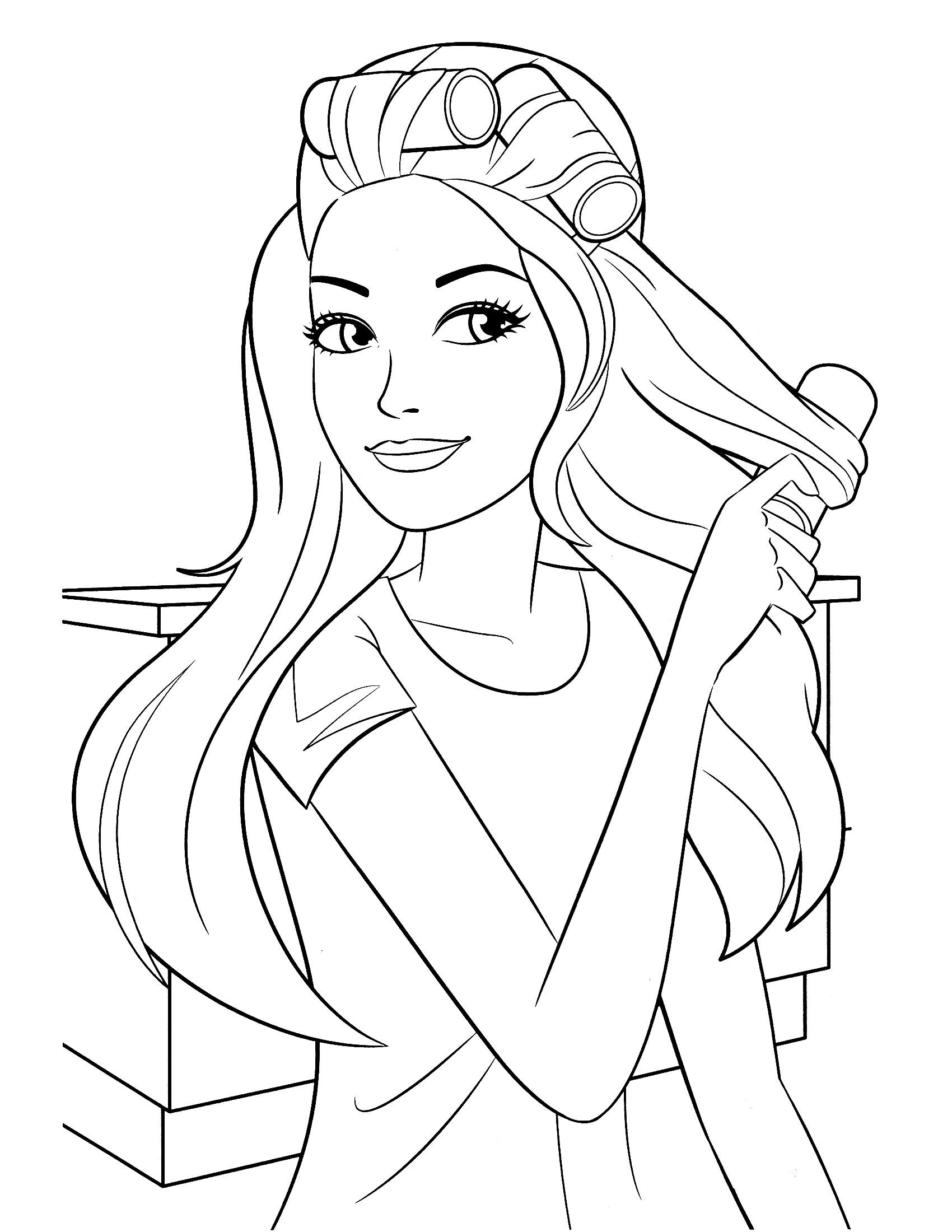 Fashion Coloring Pages For Girls
 Pin by Connie Drury on Color Barbie