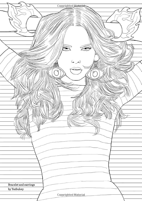 Fashion Coloring Pages For Girls
 Art Therapy My Fashion Colouring Book 100 Designs for