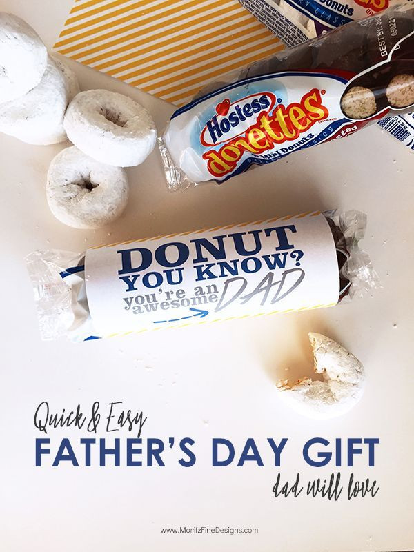Father'S Day Gift Ideas For Church Congregation
 Quick and Easy Father s Day Donut Gift Idea