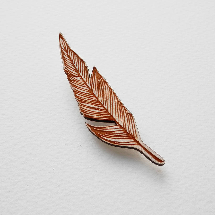 Feather Brooches
 feather brooch by kate rowland