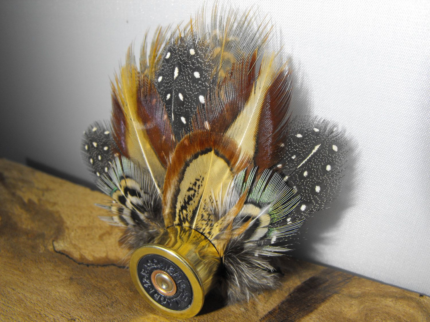 Feather Brooches
 Pheasant feather and Guinea fowl feather hat pin feather
