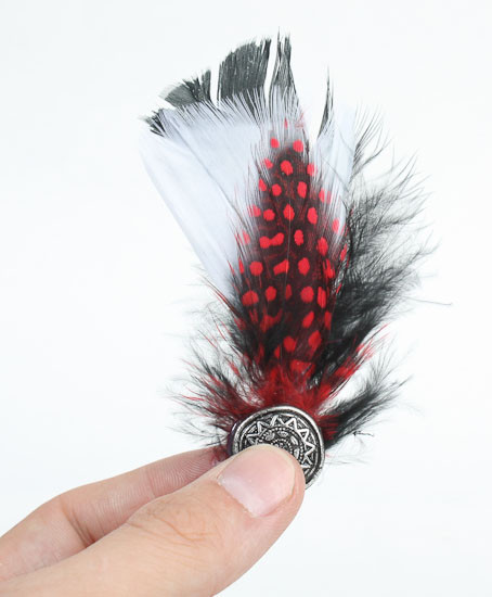 Feather Brooches
 Real Dyed Feather Brooch Pin Feathers & Boas Basic