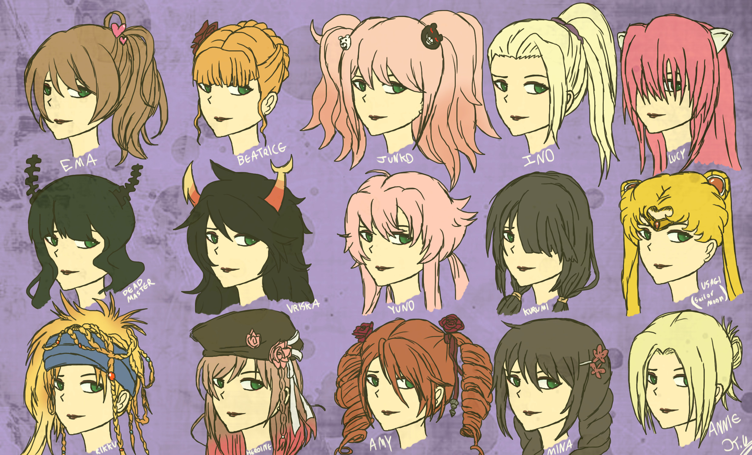 23 Ideas for Female Hairstyles Anime – Home, Family, Style and Art Ideas
