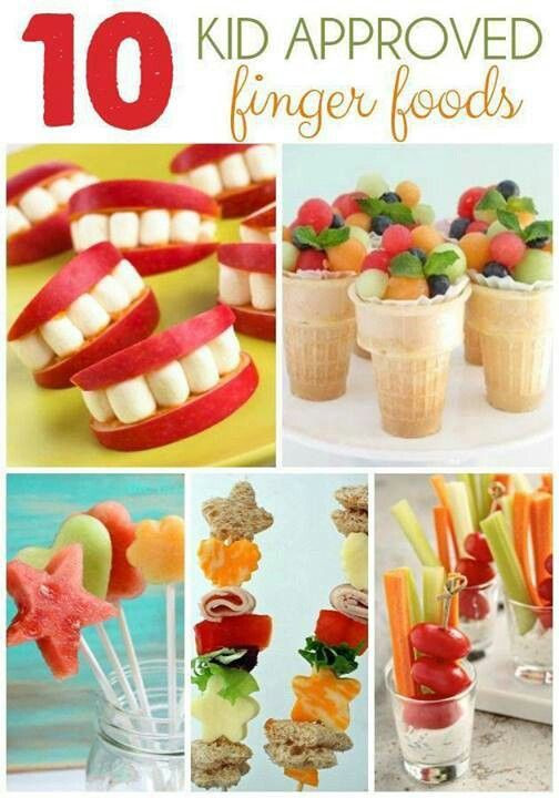 Finger Food Ideas For Toddler Birthday Party
 10 Kid Approved Finger Foods Healthy kids snacks YUM