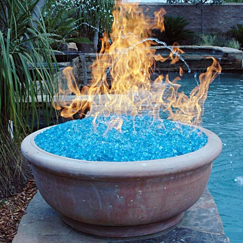 Firepit Glass Rocks
 Fire Glass No Smoke Odor or Ashes And Plenty Style