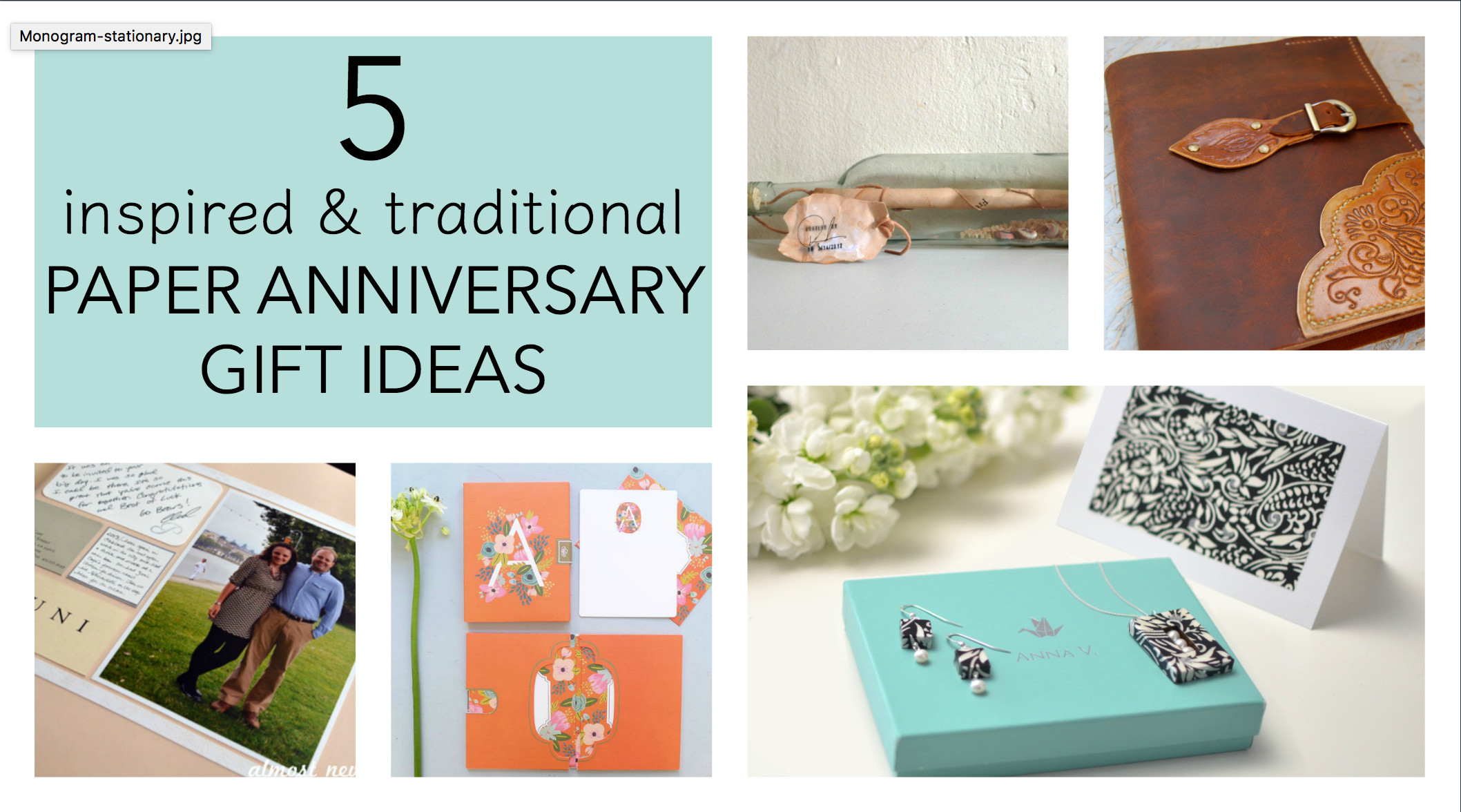 First Anniversary Gift Ideas Paper
 5 Traditional Paper Anniversary Gift Ideas for Her Paper