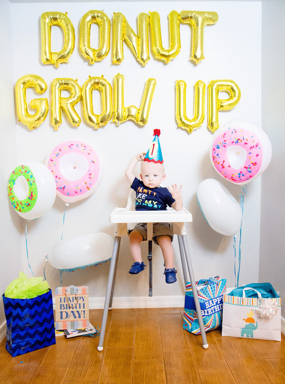First Birthday Boy Decorations
 Donut Grow Up 1st Birthday Party Friday We re in Love
