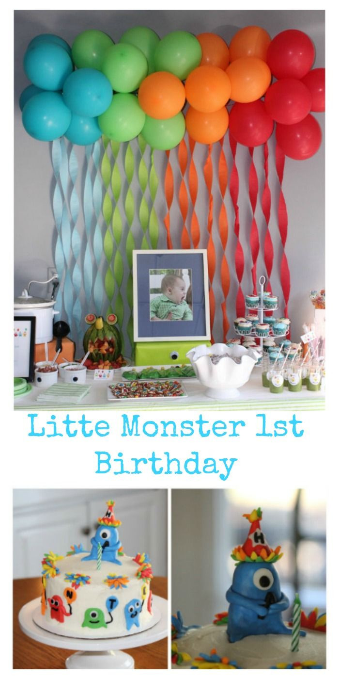 First Birthday Decoration
 Hunter s first birthday couldn t have gone any better The