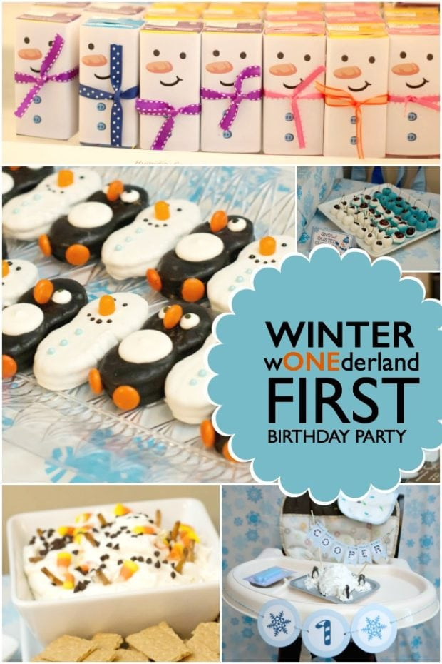 First Birthday Party Ideas For Boys
 Boy s Winter ONEderland 1st Birthday Party Spaceships