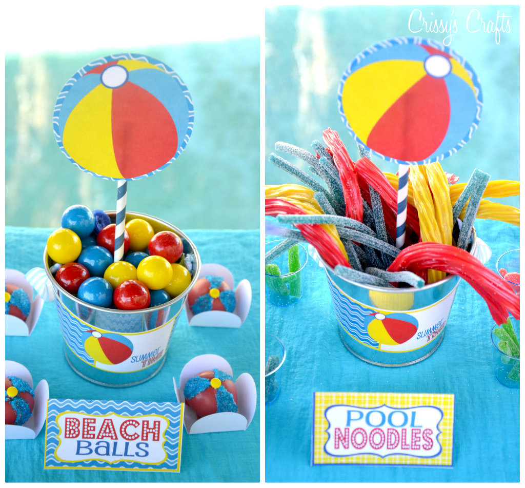 First Birthday Pool Party Ideas
 Crissy s Crafts School s Out SPLISH SPLASH Pool Party