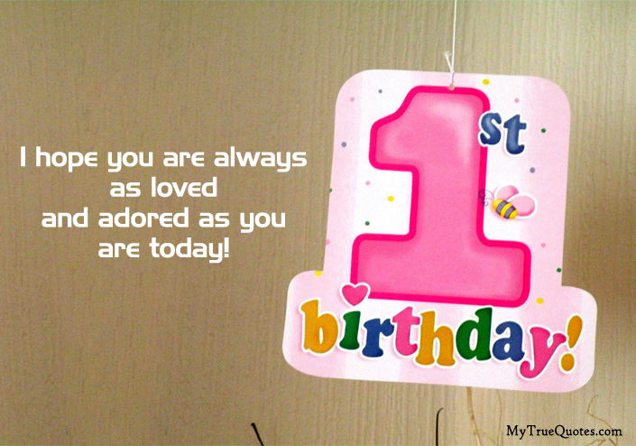 First Birthday Quotes For Baby Girl
 Happy 1st Birthday Quotes For Baby Girl And baby Boy