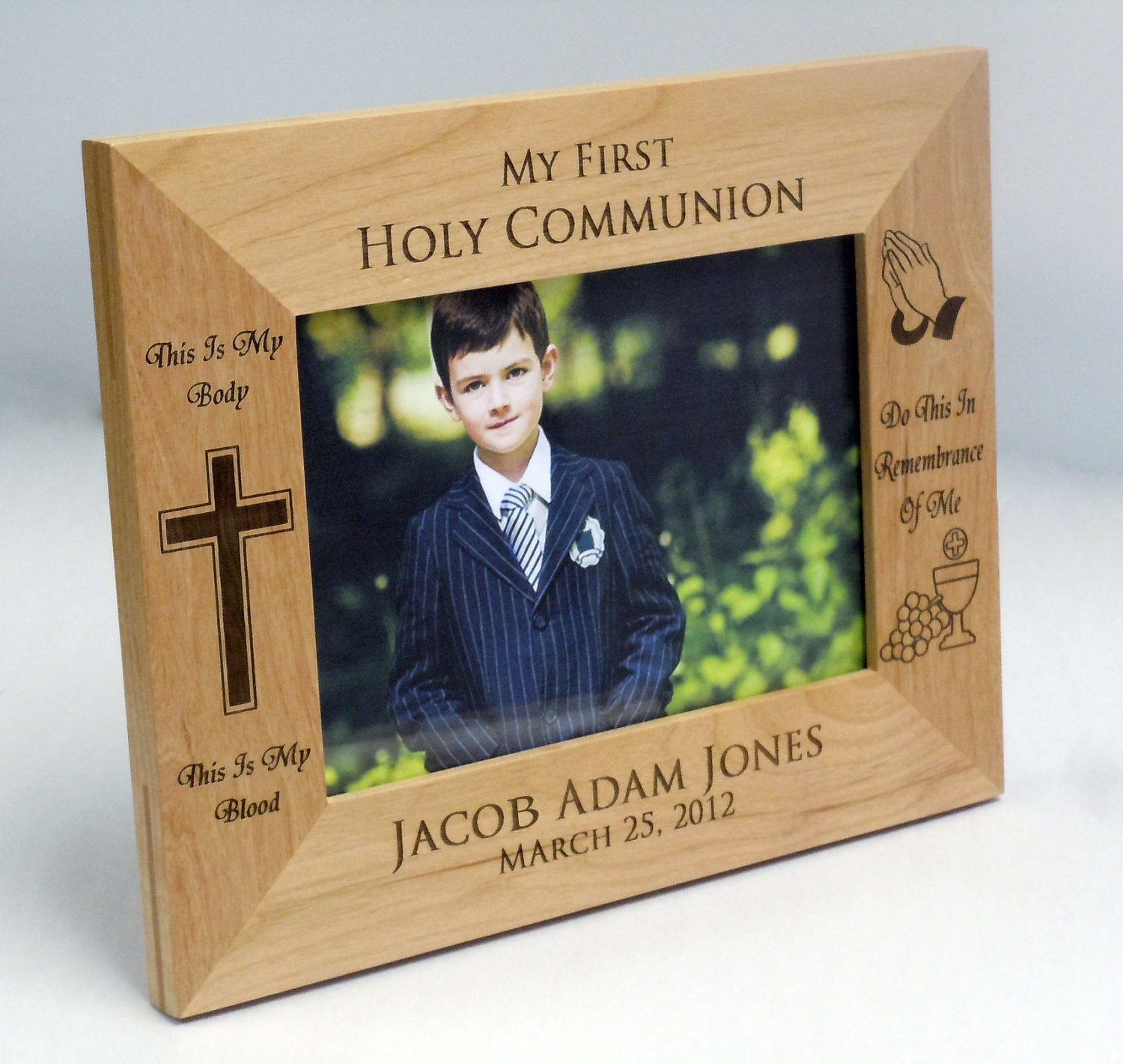 First Communion Gift Ideas For Boys
 Personalized First munion Wood Picture by LifetimeCreations