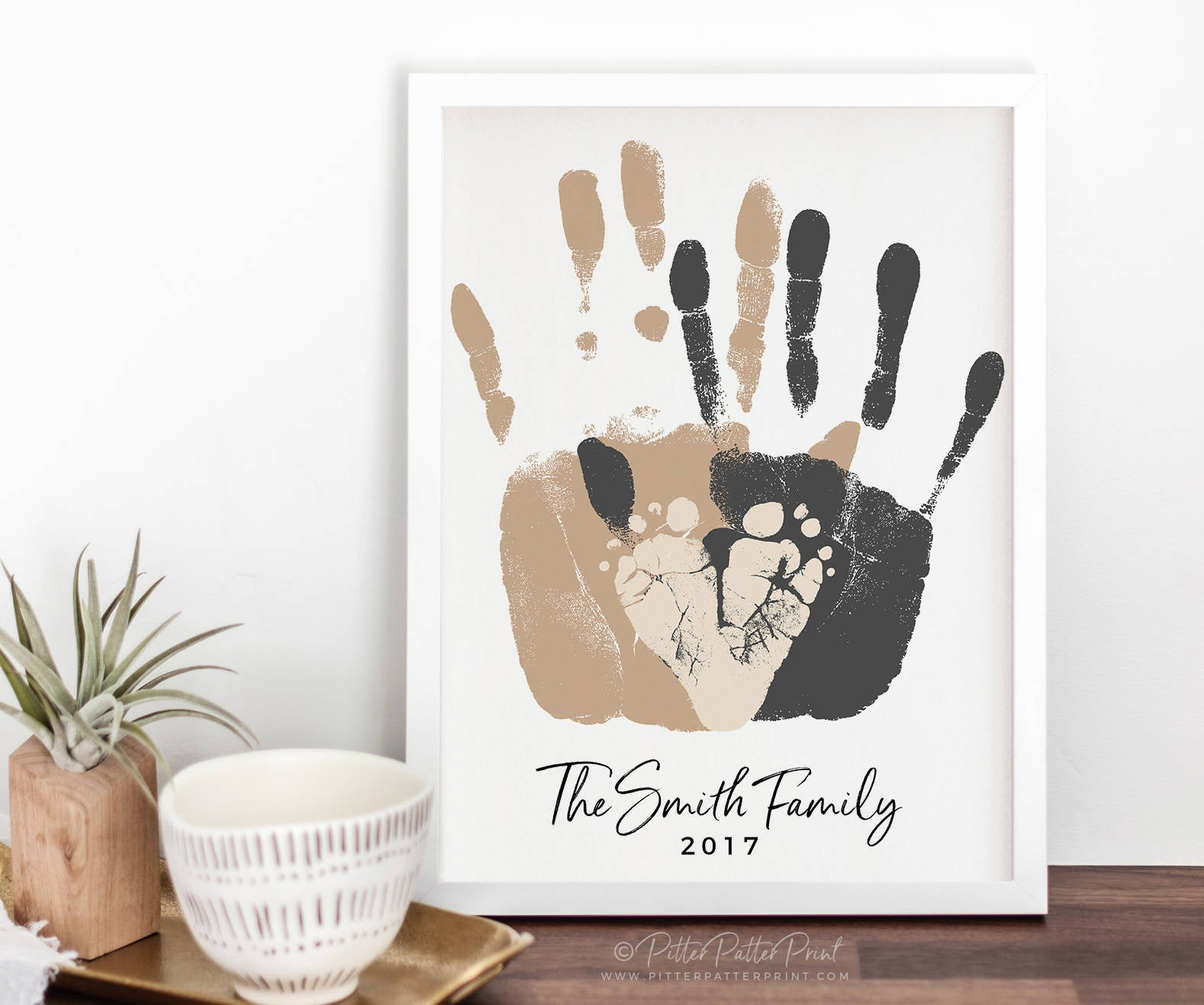 First Father'S Day Gift Ideas From Baby
 Gift for New Dad First Father s Day Gift Baby Footprint