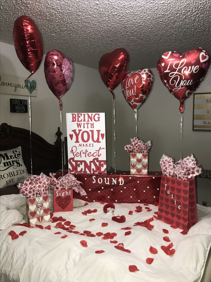 First Valentine Day Gift Ideas
 Valentine s Day surprise for him 5 Senses