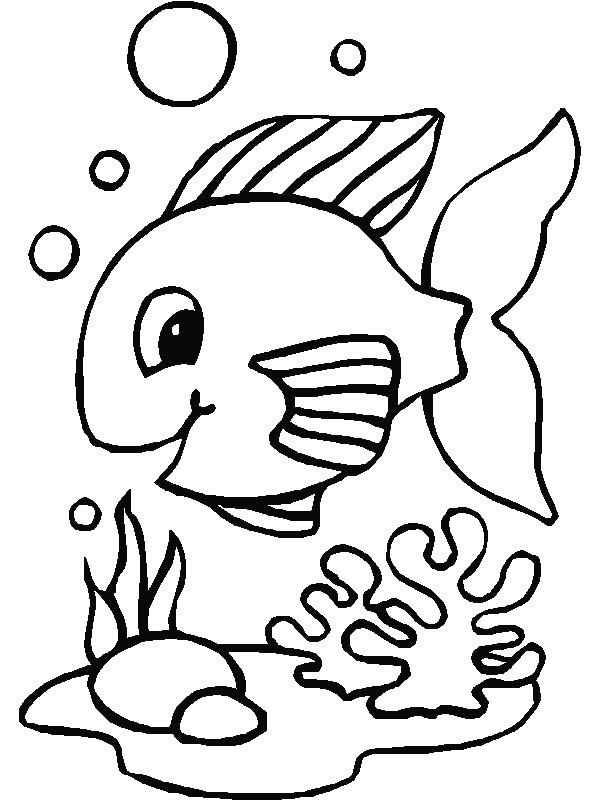 Fish Coloring Pages For Kids
 Kids n fun