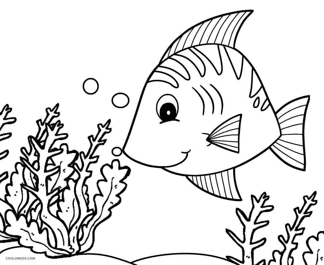 Fish Coloring Pages For Kids
 Free Printable Fish Coloring Pages For Kids