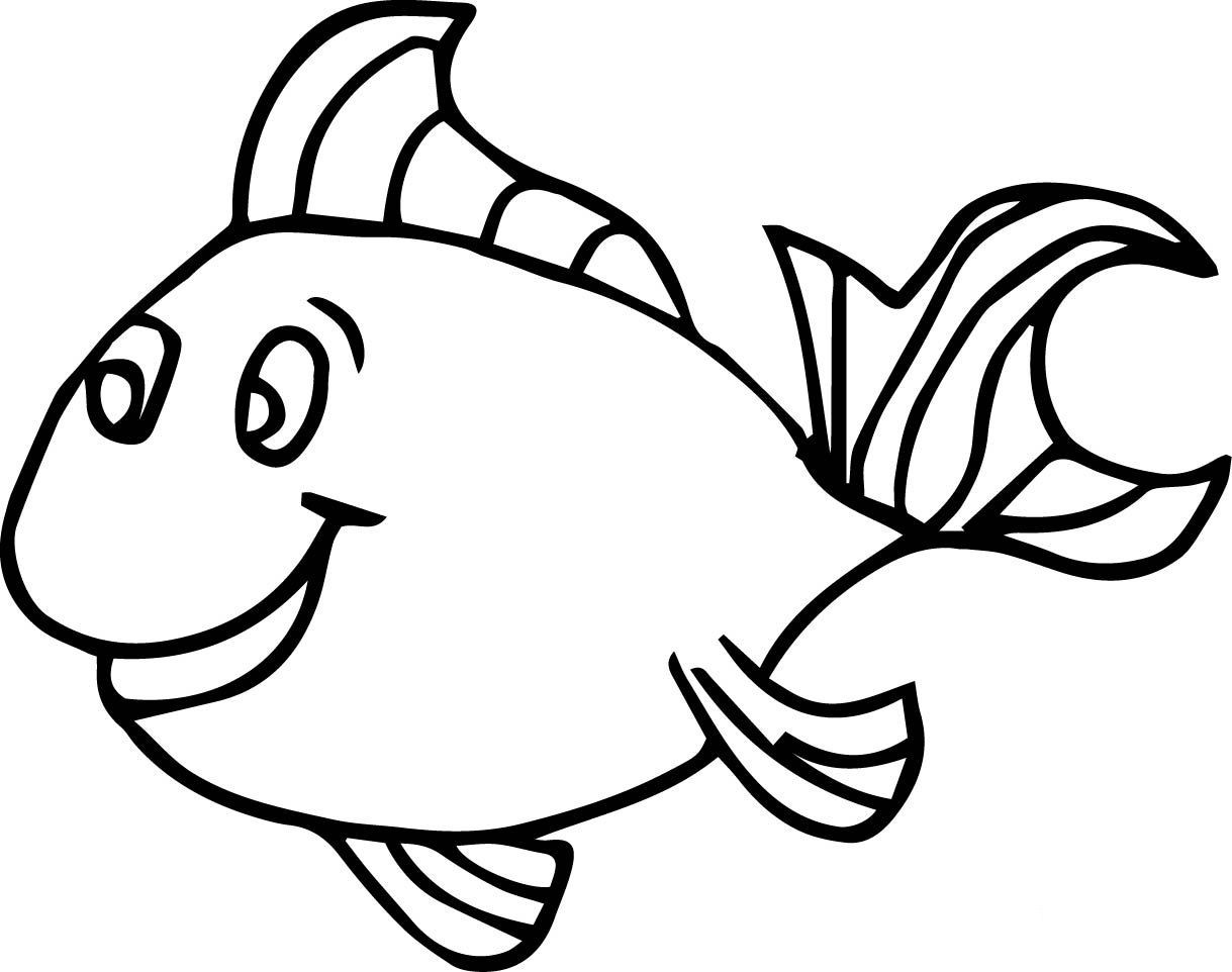 Fish Coloring Pages For Kids
 Fish Coloring Pages For Kids Preschool and Kindergarten