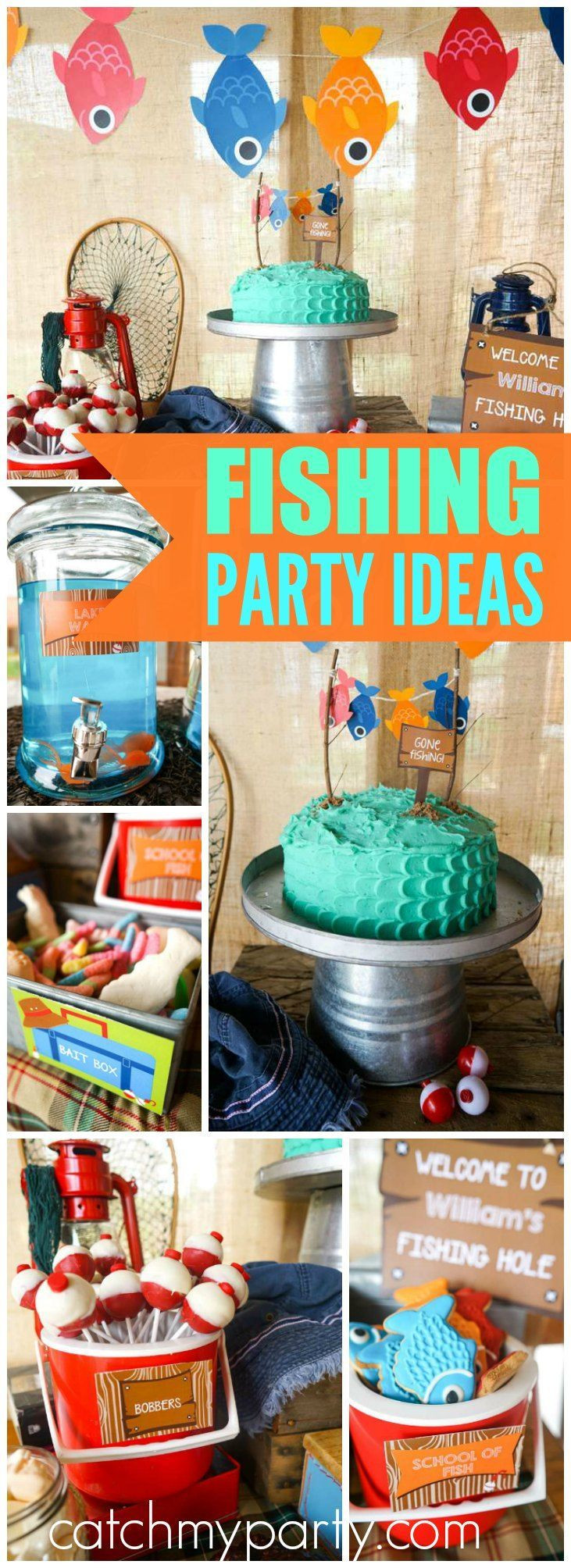 Fishing Retirement Party Ideas
 Fishing Party Birthday "William s Gone Fishing Party