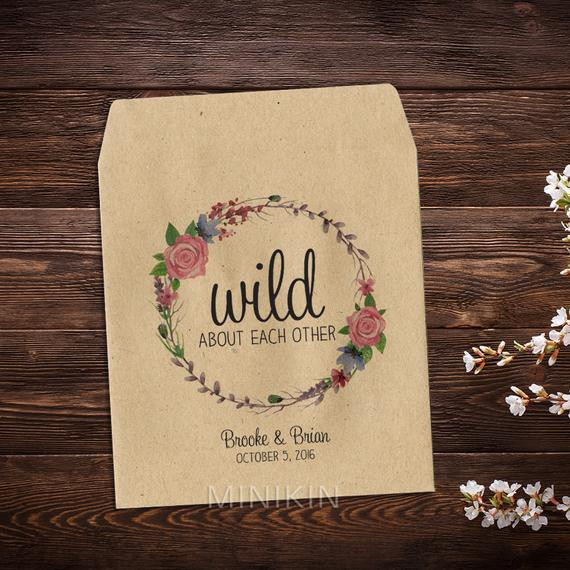 Flower Seed Wedding Favors
 Flower Seed Packets Wedding Favors Seed Packet by MinikinGifts