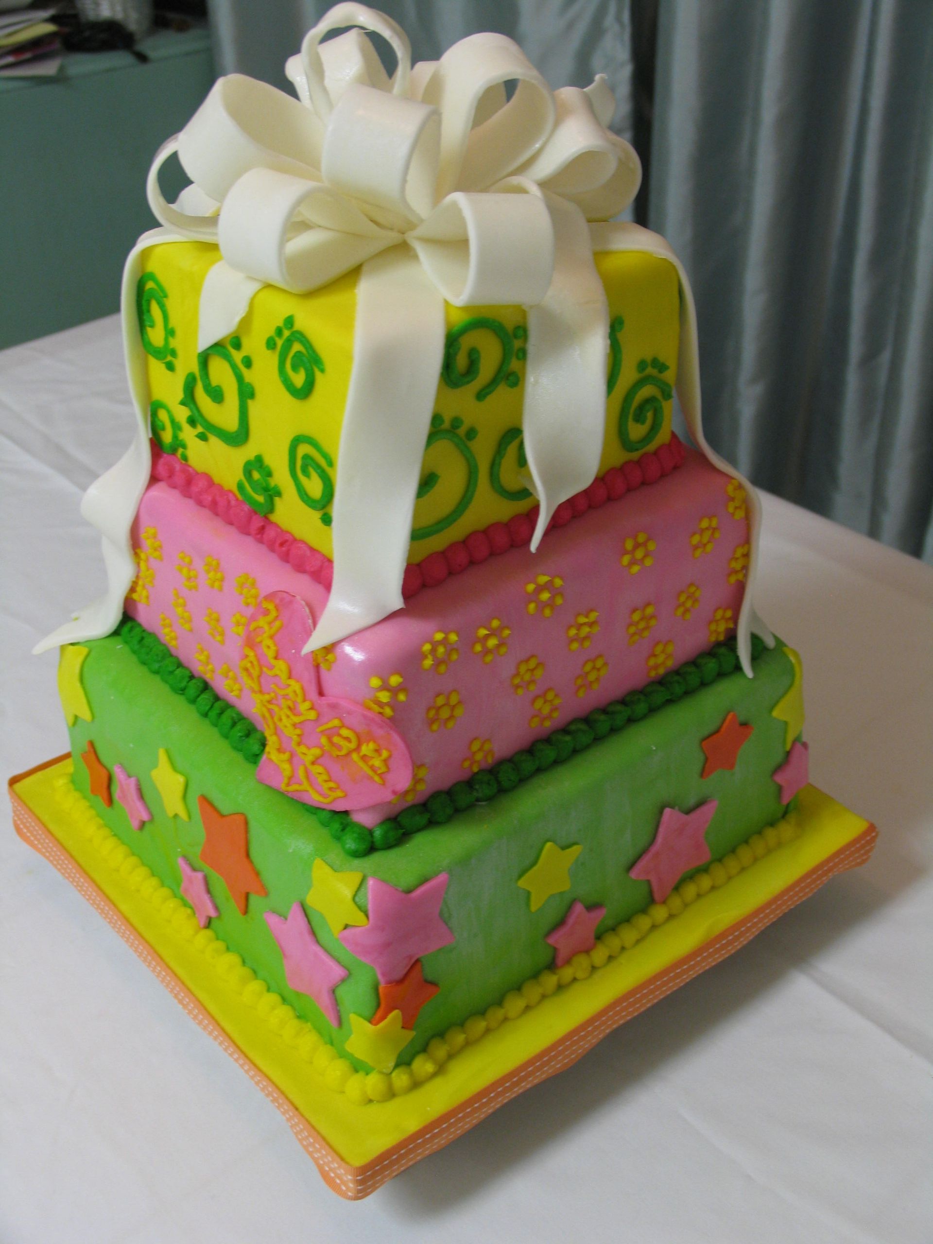 Fondant Birthday Cakes
 Fondant Birthday Bow