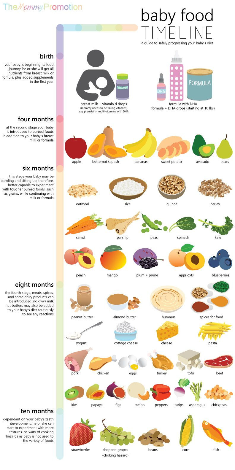 Food For 10 Months Old Baby Recipes
 Baby Food Timeline Allowed Foods for Baby Birth to 10
