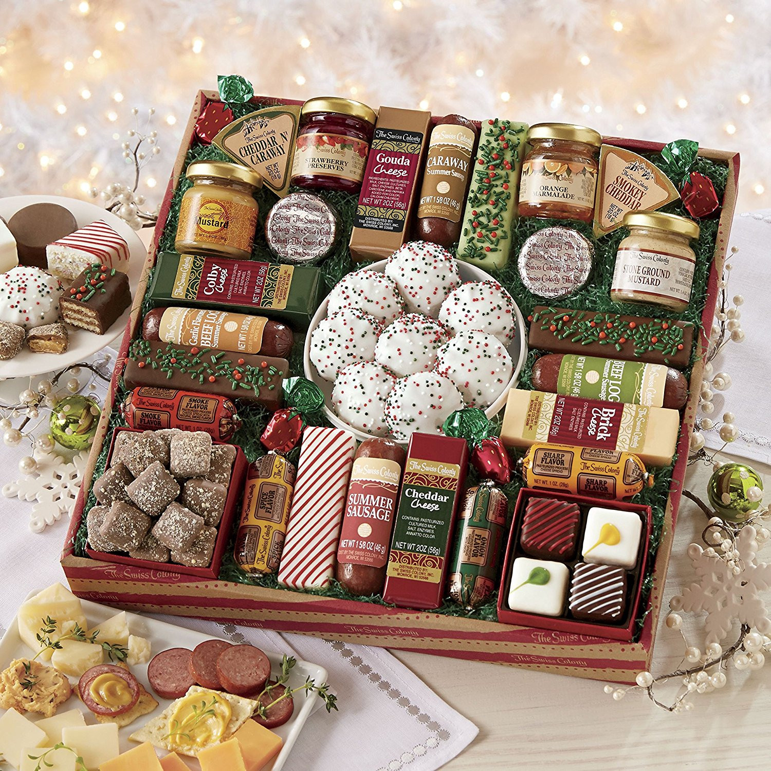 Food Gift Basket Ideas
 Gourmet Food Gift Baskets Best Cheeses Sausages Meat