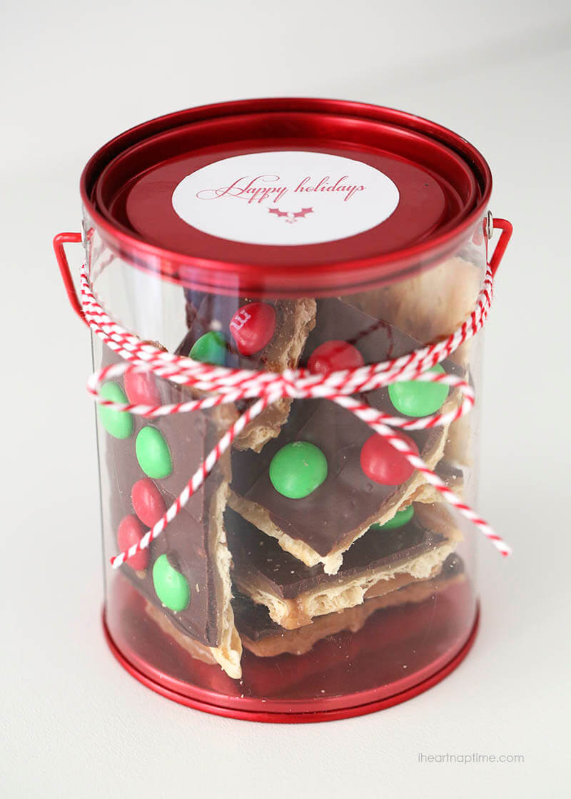 Food Gift Ideas For Christmas
 Christmas Crack Toffee Recipe I Heart Nap Time