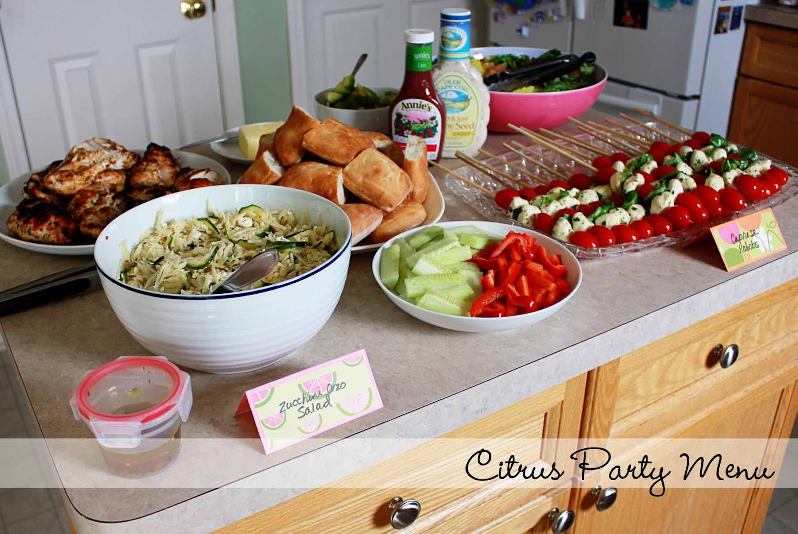 Food Ideas For 1St Birthday Party With Adults
 Katie s Nesting Spot A Citrus Themed Birthday Party Menu