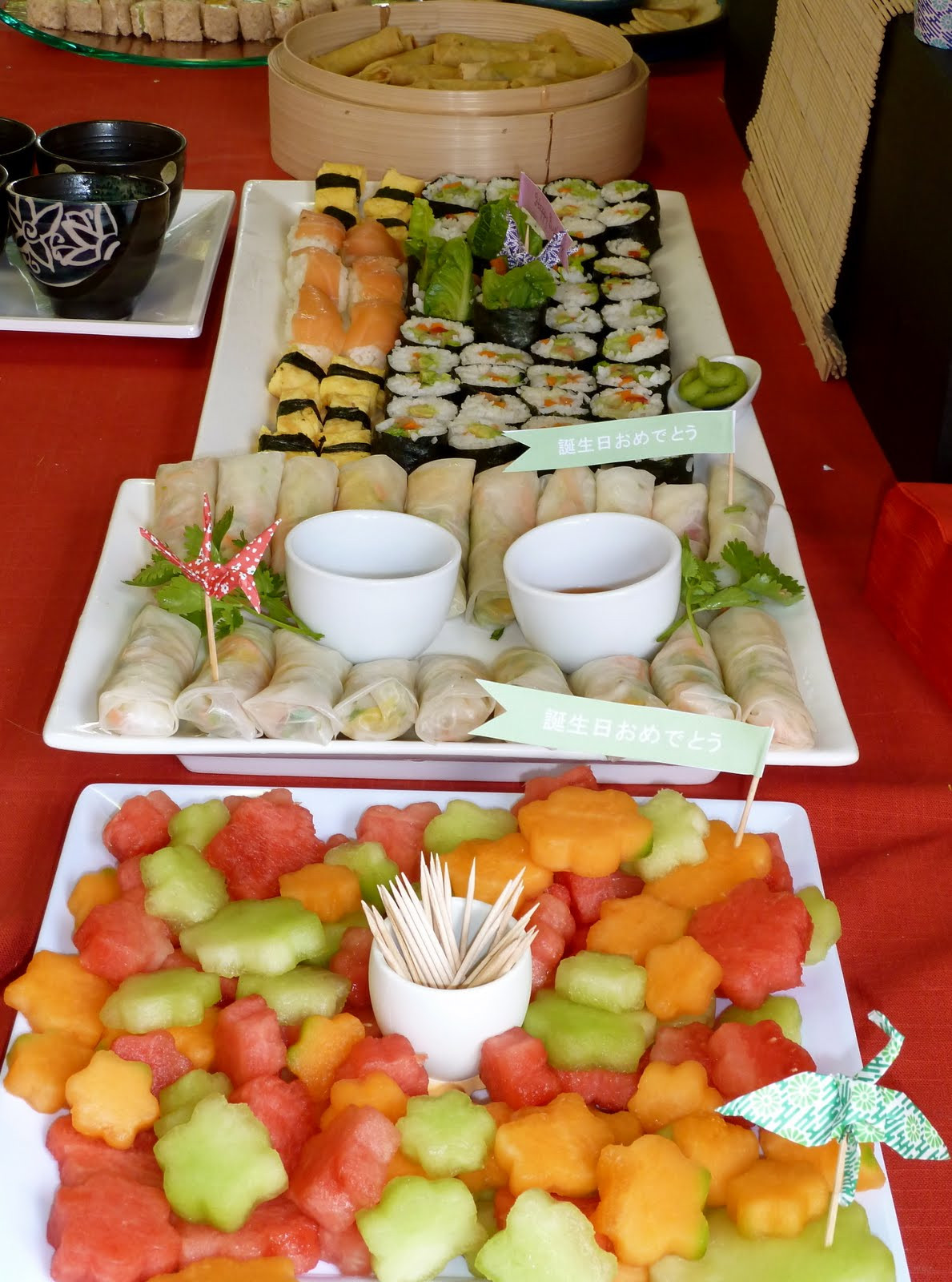 Food Ideas For A Party
 Planning a Baby Shower Food Theme Sushi for a Japanese Theme