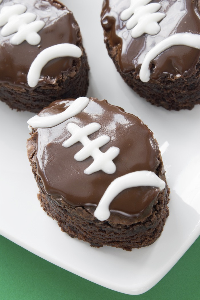 Football Desserts Recipes
 Kara s Party Ideas Game Day Football Brownies Recipe