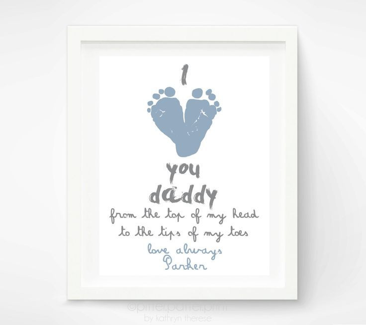 Footprint Father'S Day Gift Ideas
 Personalized Fathers Day Gift for New