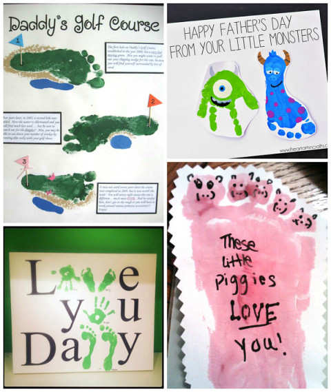 Footprint Father'S Day Gift Ideas
 Father s Day Footprint Gift Ideas from the Kids