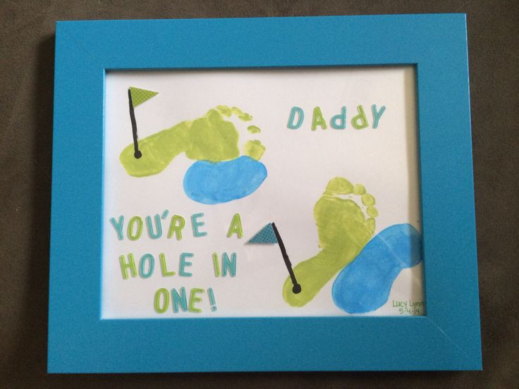 Footprint Father'S Day Gift Ideas
 Footprint crafts Happy birthday daddy
