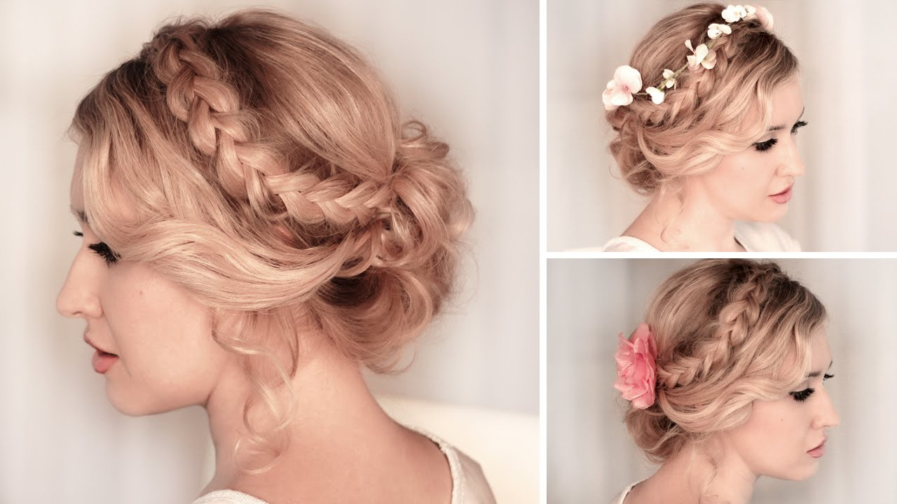 Formal Hairstyle Updos
 Braided updo hairstyle for BACK TO SCHOOL everyday party