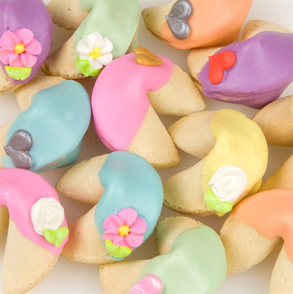 Fortune Cookie Wedding Favors
 Rainbow Fortune Cookie Wedding Favors