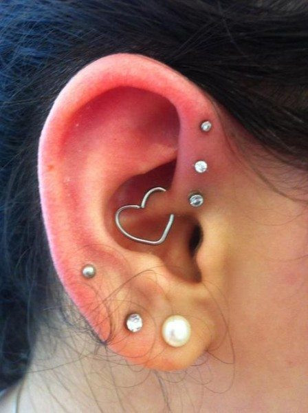 Forward Helix Earrings
 Forward Helix Piercing Information guide with awesome images