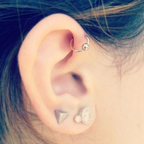 Forward Helix Earrings
 Forward Helix Piercing Information guide with awesome images
